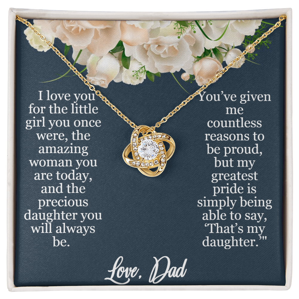 My Greatest Pride Love Knot Necklace