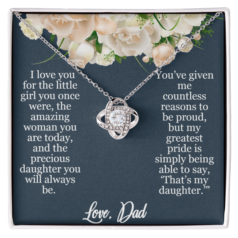 My Greatest Pride Love Knot Necklace