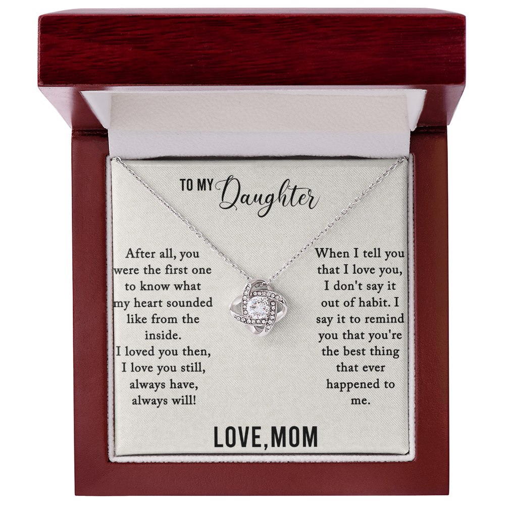The Best Thing That Ever Happened To Me Love Knot Necklace