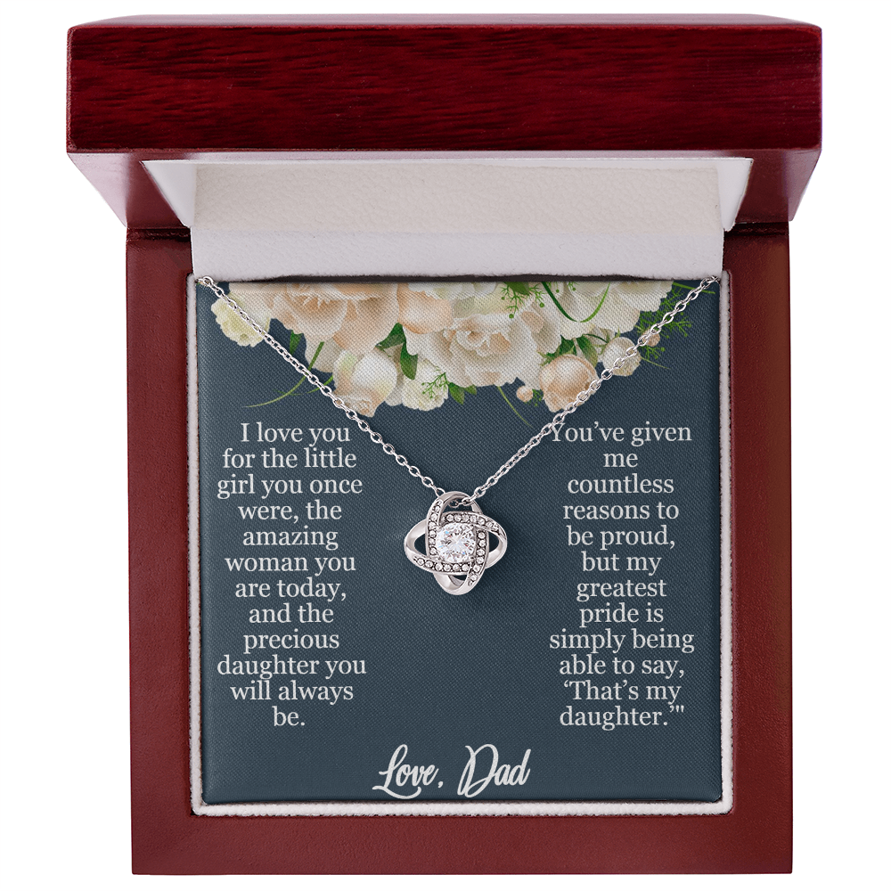 My Greatest Pride Love Knot Necklace