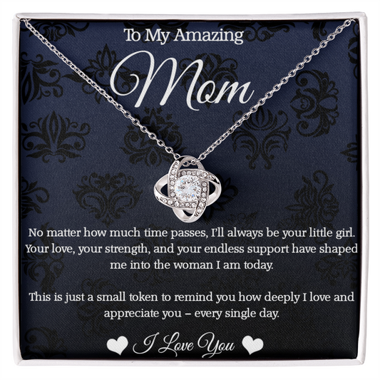 I'll Always Be Your Little Girl Love Knot Necklace