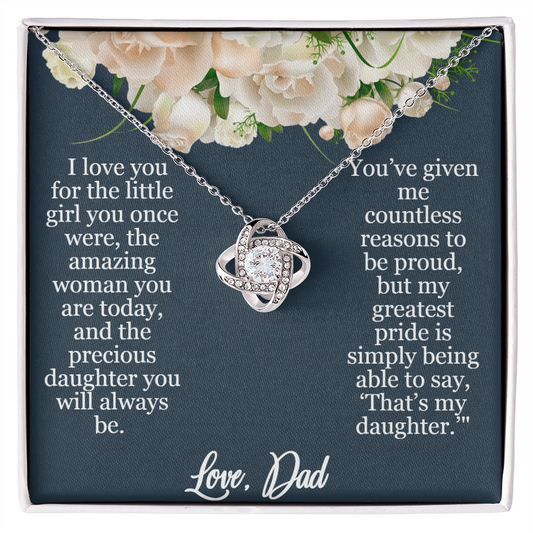 My Greatest Pride Love Knot Necklace