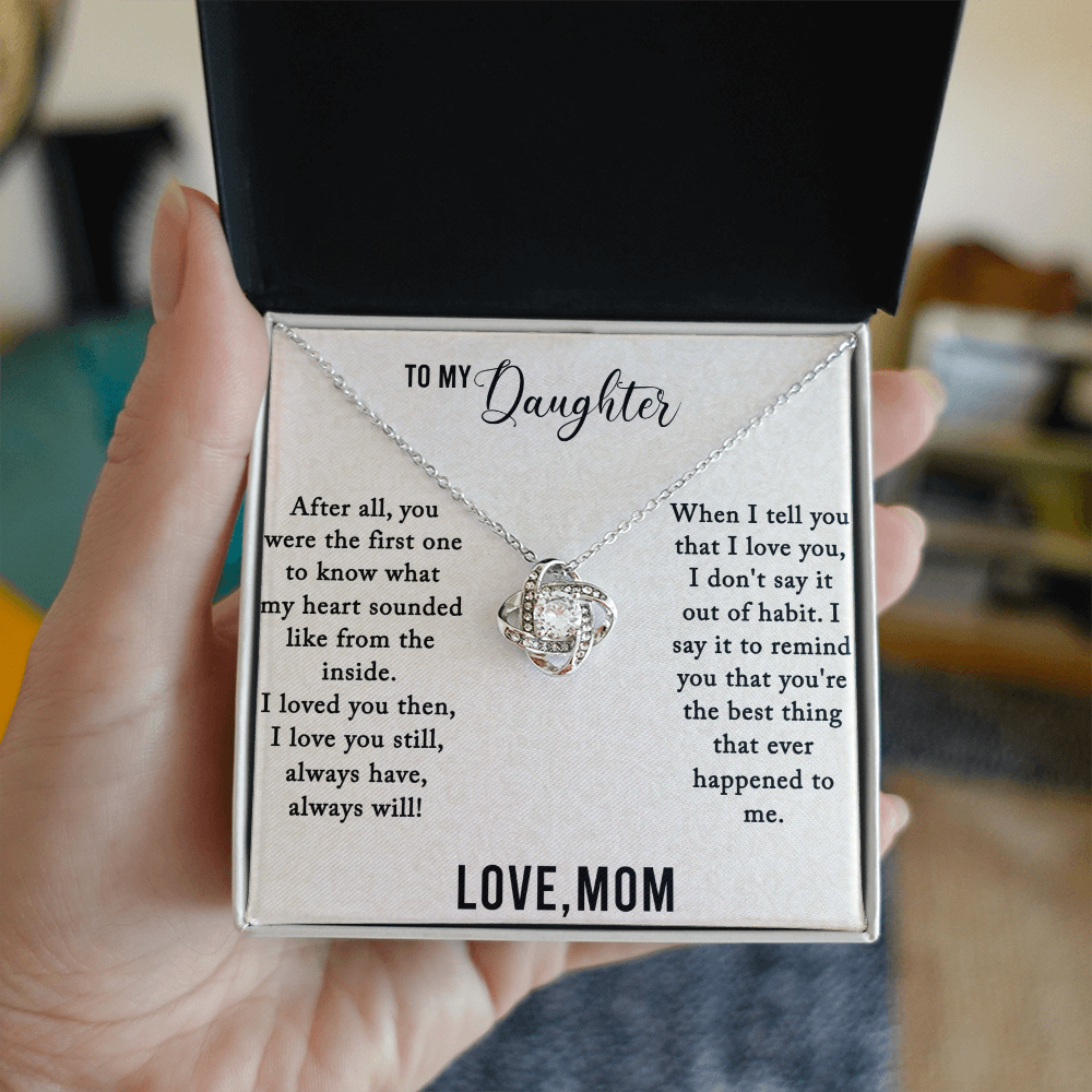 The Best Thing That Ever Happened To Me Love Knot Necklace