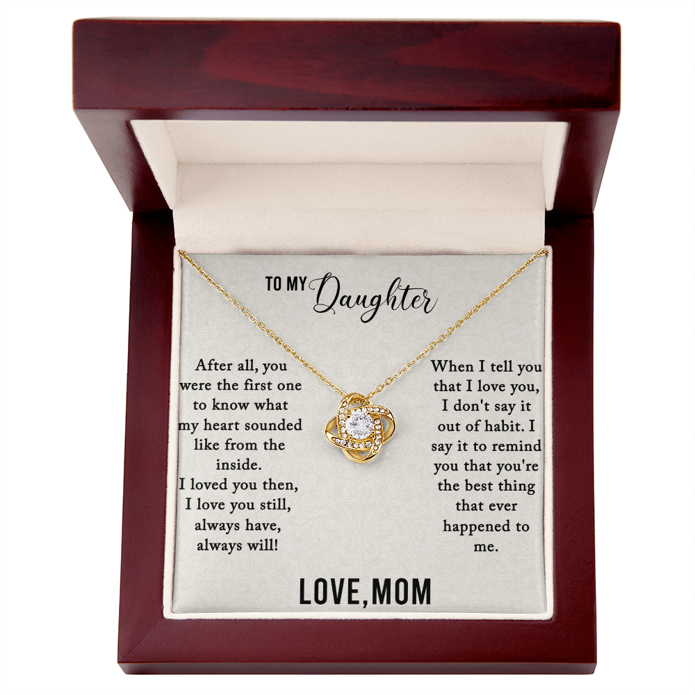 The Best Thing That Ever Happened To Me Love Knot Necklace