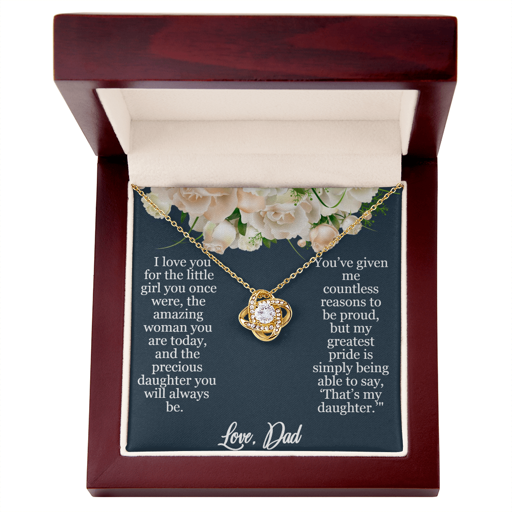 My Greatest Pride Love Knot Necklace