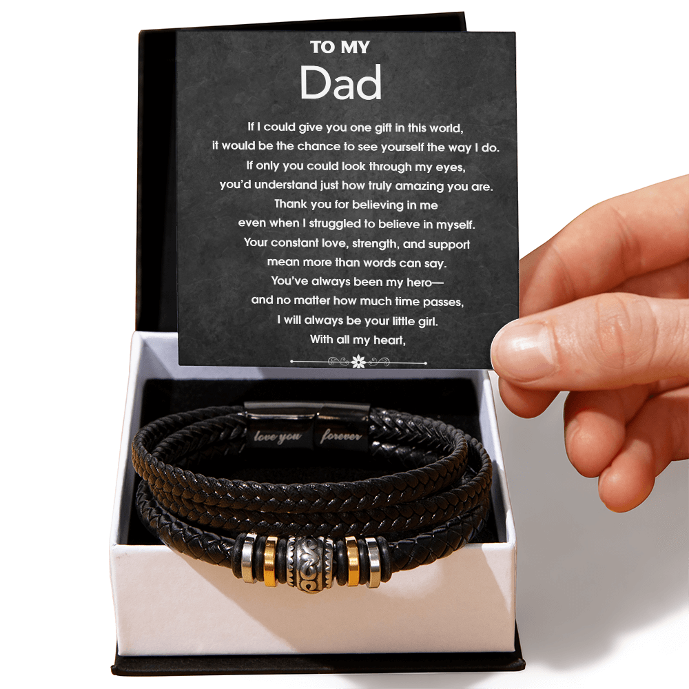 To My Dad Love You Forever Bracelet