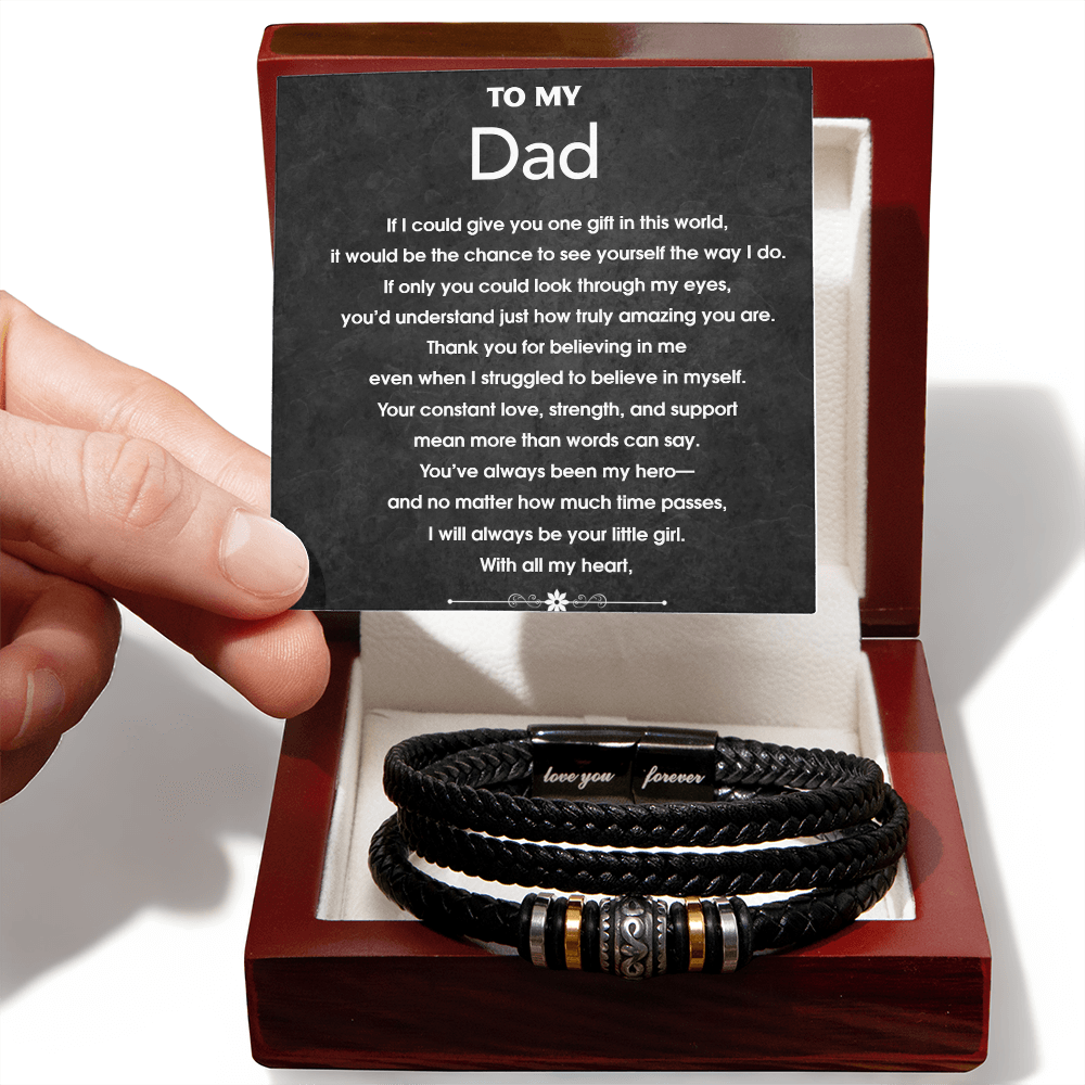 To My Dad Love You Forever Bracelet