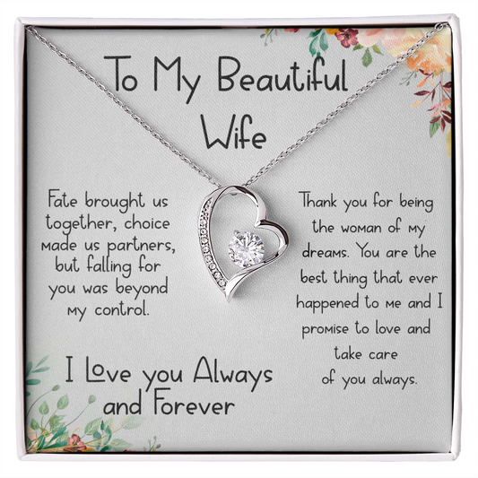 To My Beautiful Wife...Falling for you was beyond my control