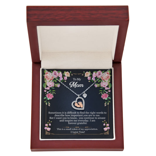 I am Forever Grateful Love Knot Necklace