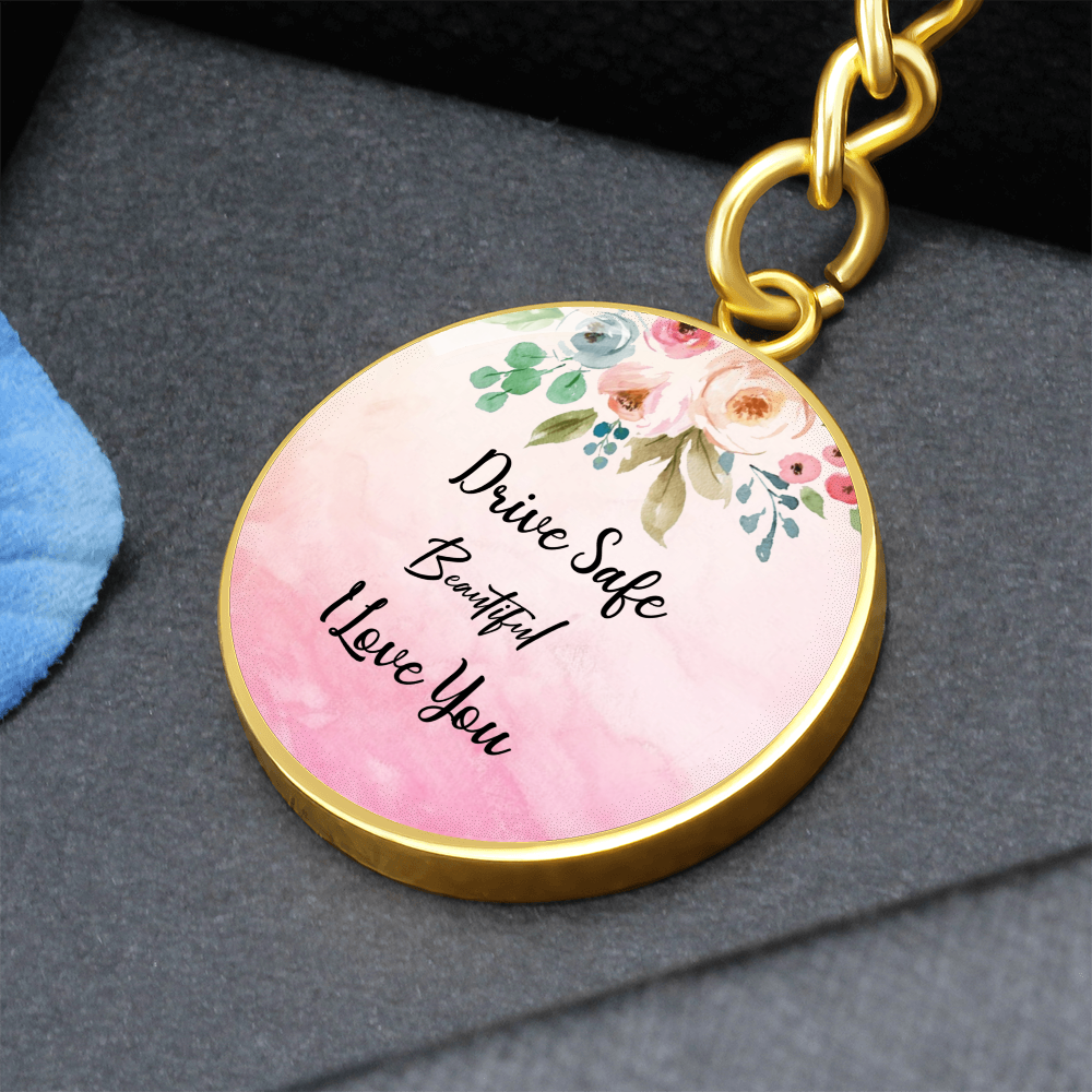 Custom Engraving Drive Safe Beautiful Keychain